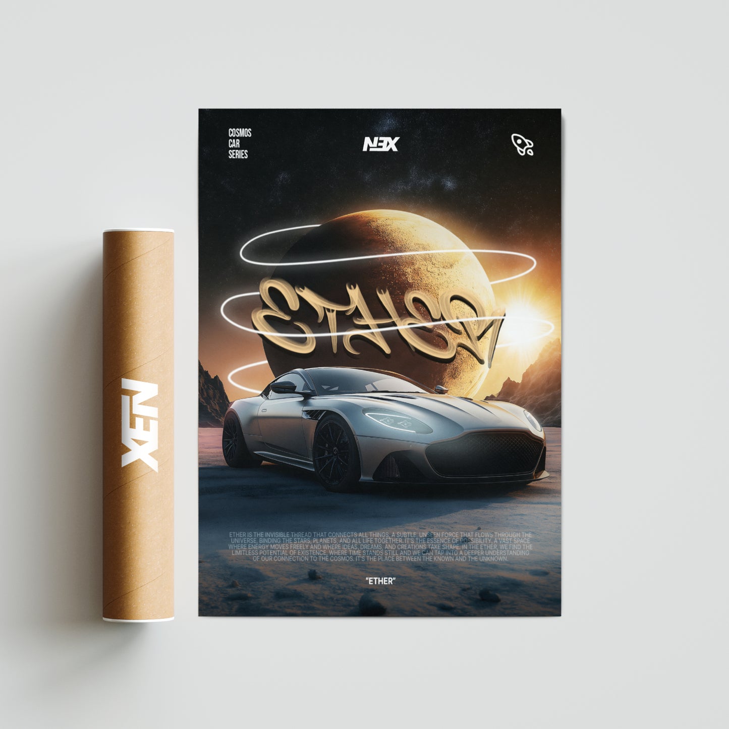 Plakat Aston Martin - "Ether"