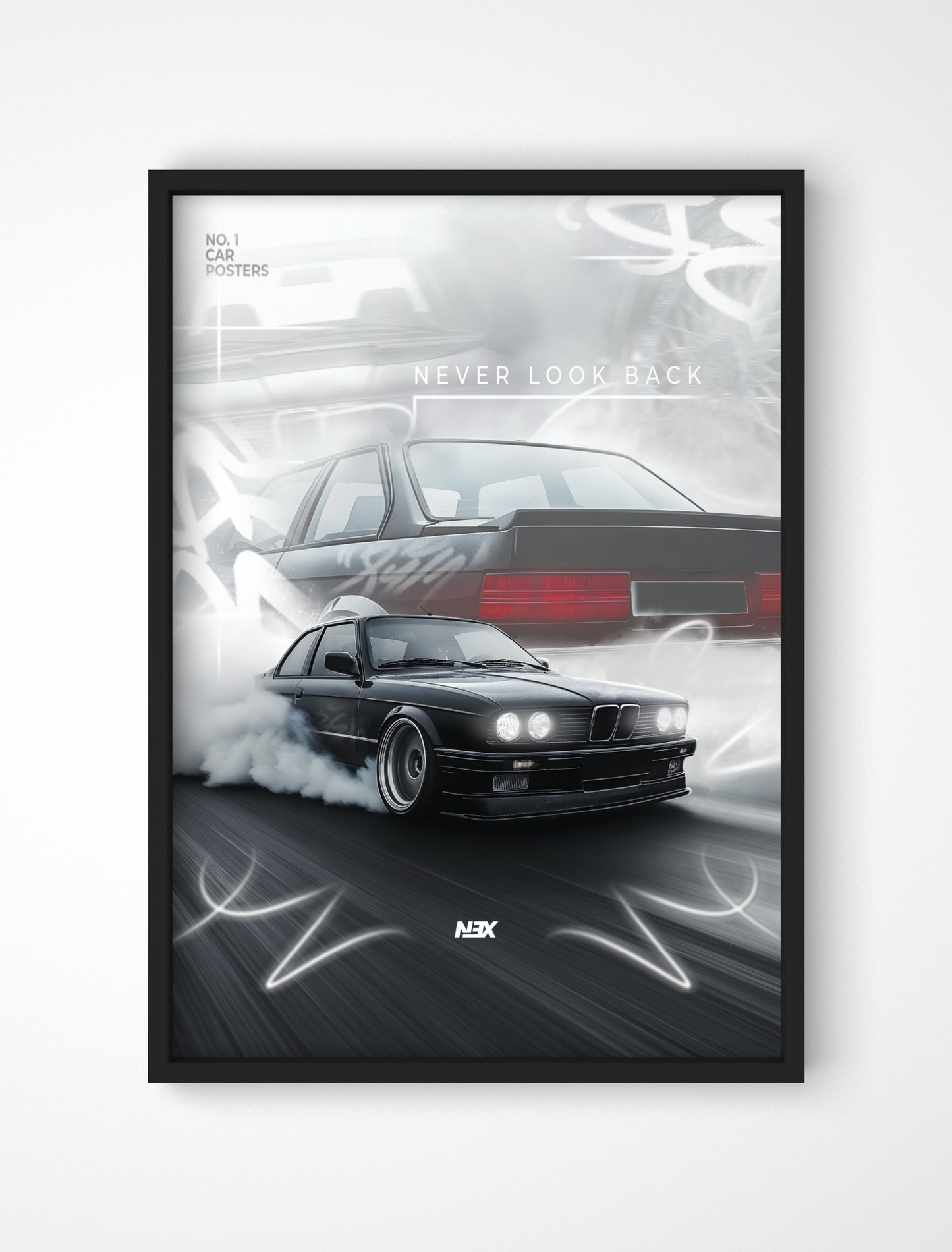 Plakat BMW E30 "Drift"