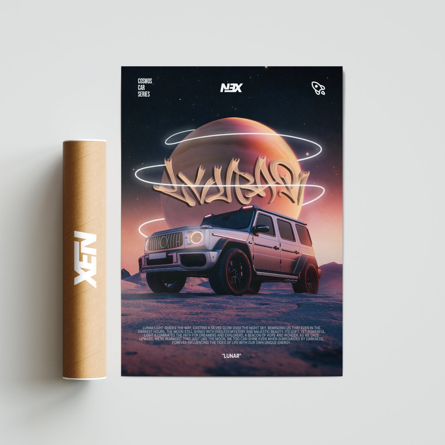 Plakat Mercedes G-Class "Lunar"