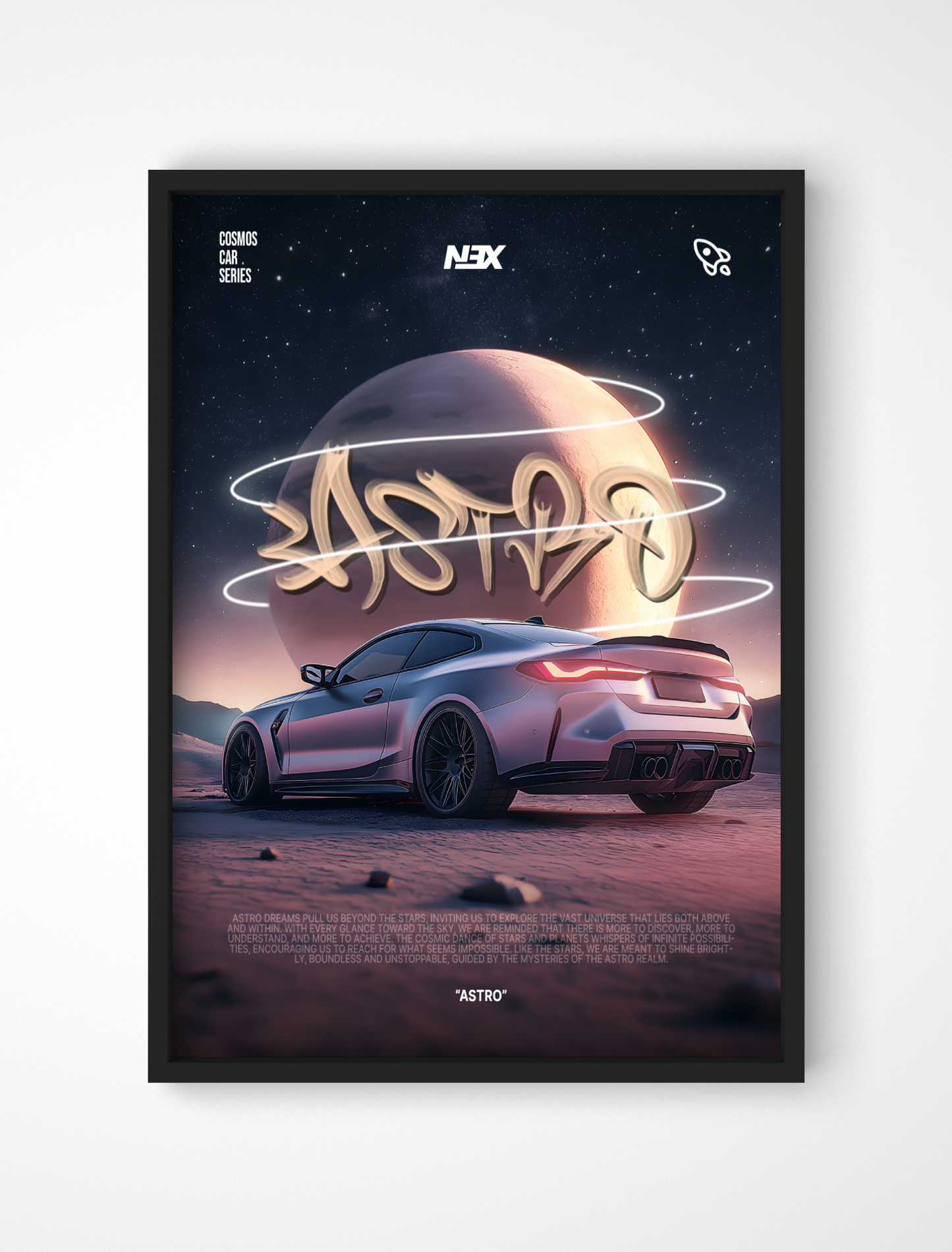 Plakat BMW M4 - "Astro"