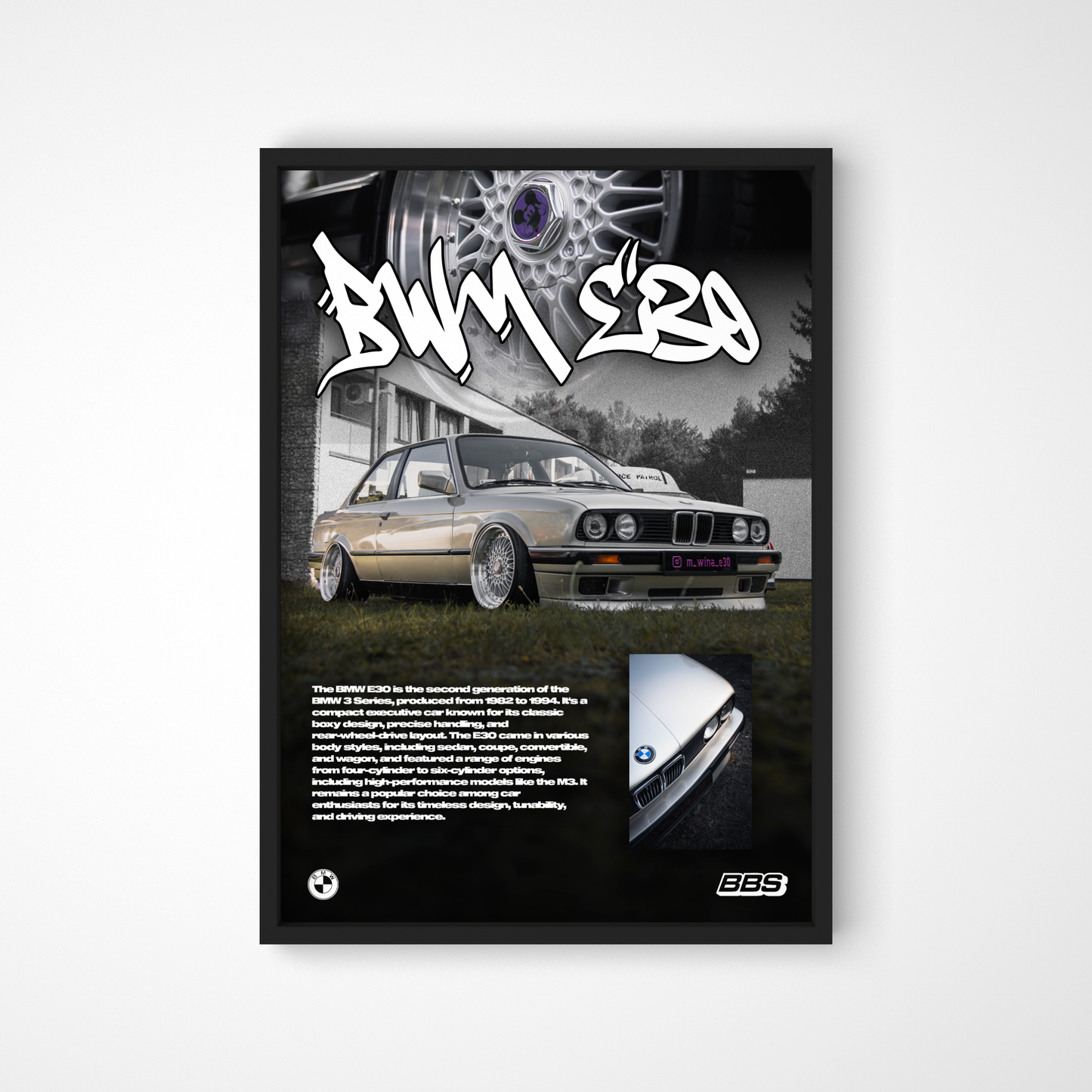 Plakat z Wybranym Samochodem "Zdjęcie" PREMIUM