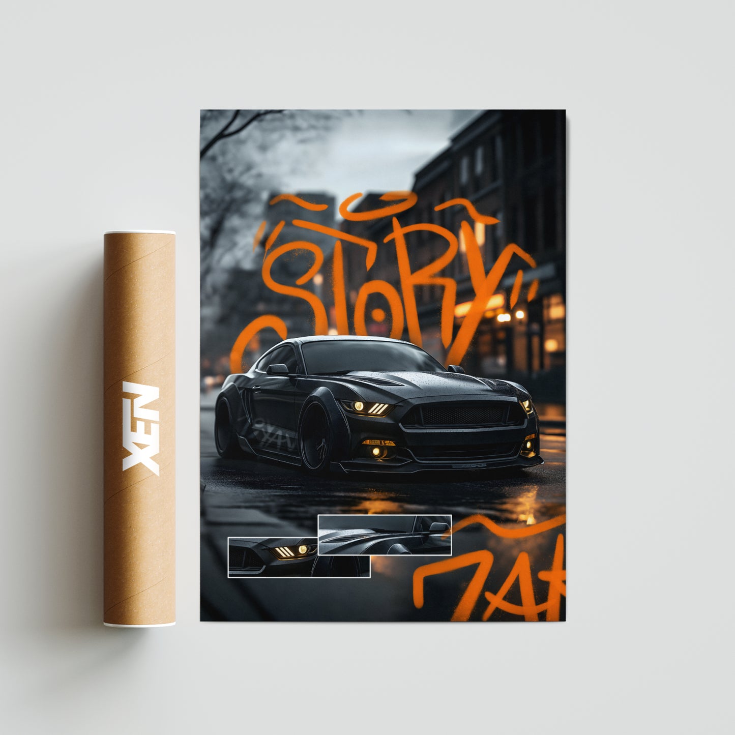 Plakat Ford Mustang - "Story"