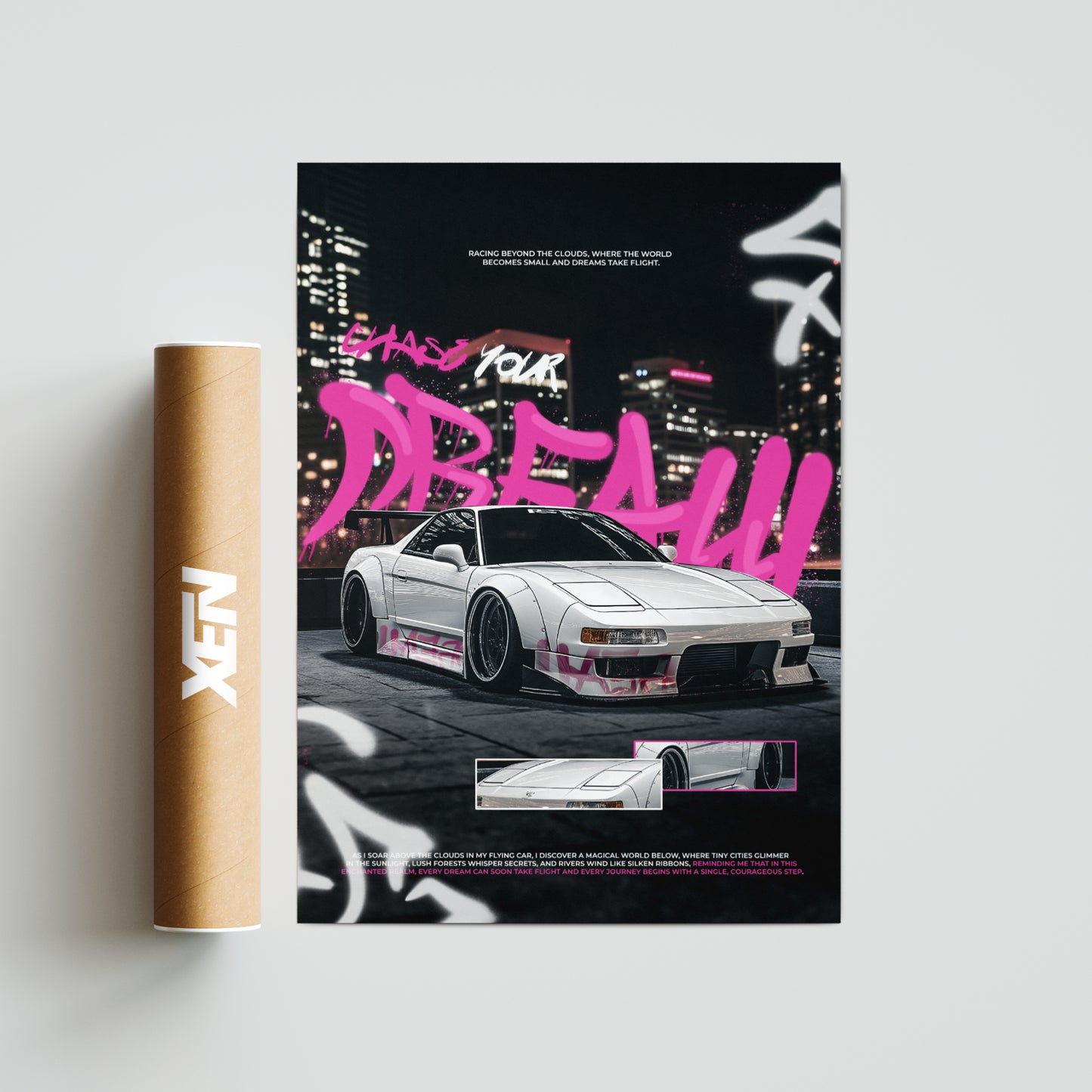 Plakat Honda NSX - "Dream"