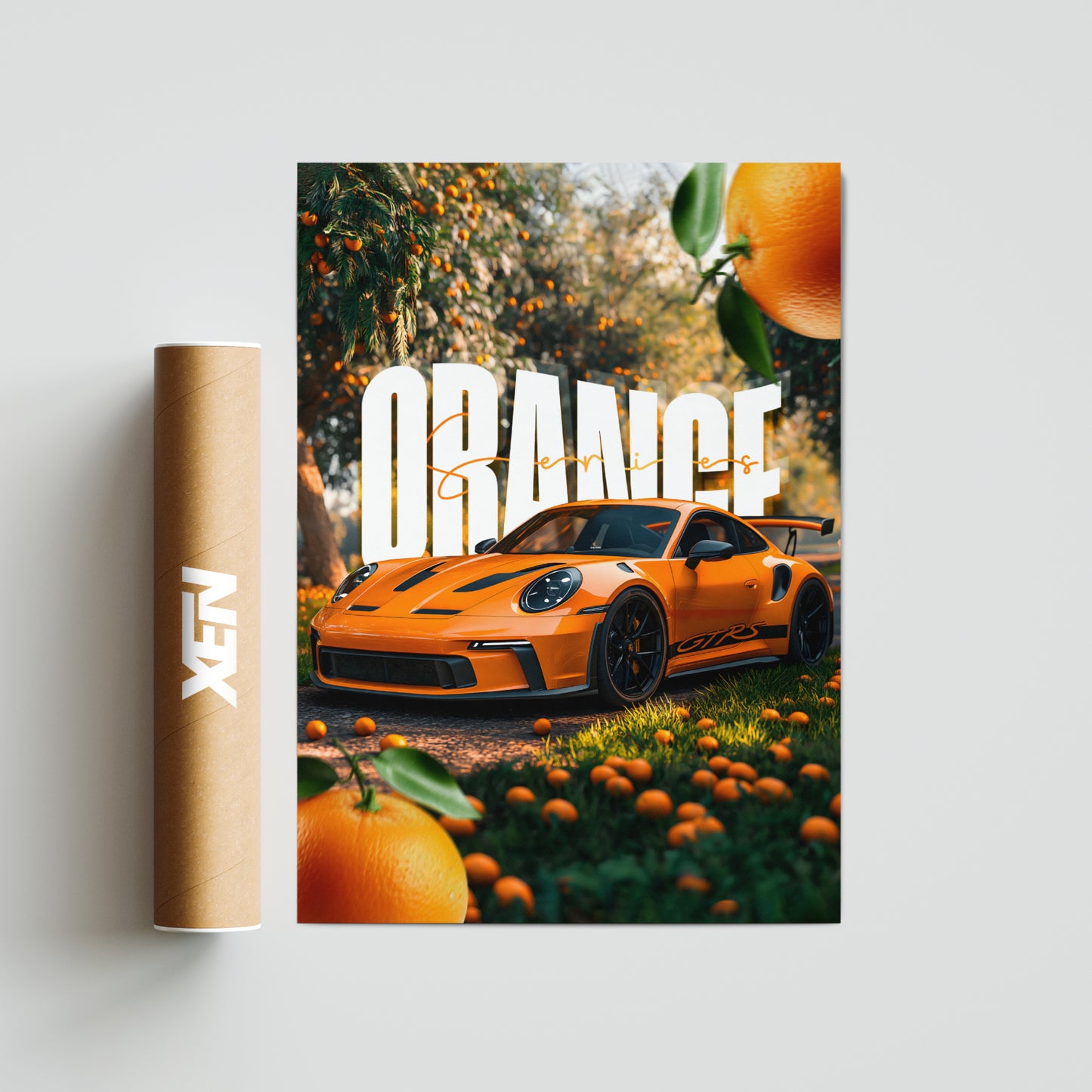 Plakat Porsche 911 GT3 RS - "Orange"