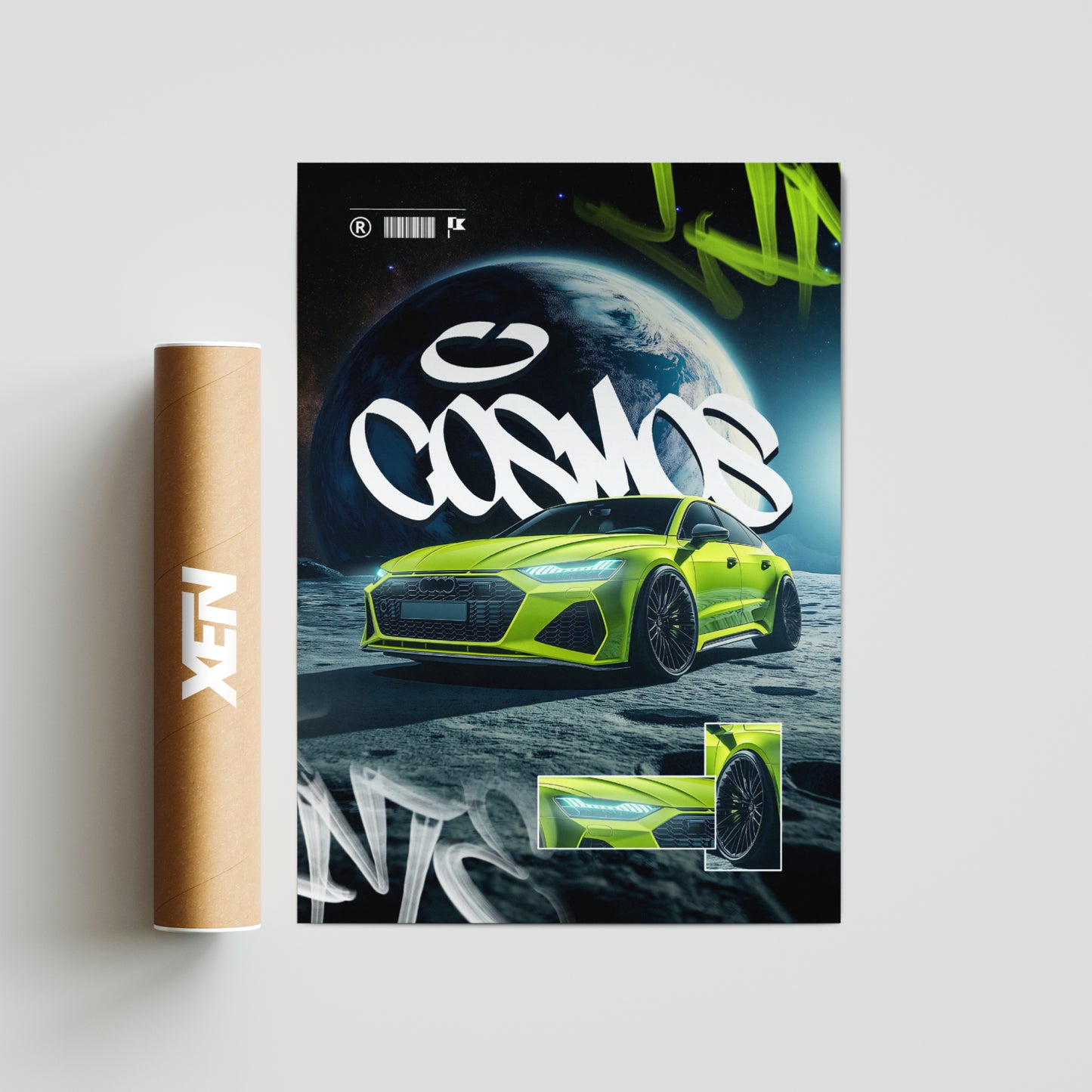 Plakat Audi RS7 - "Cosmos"