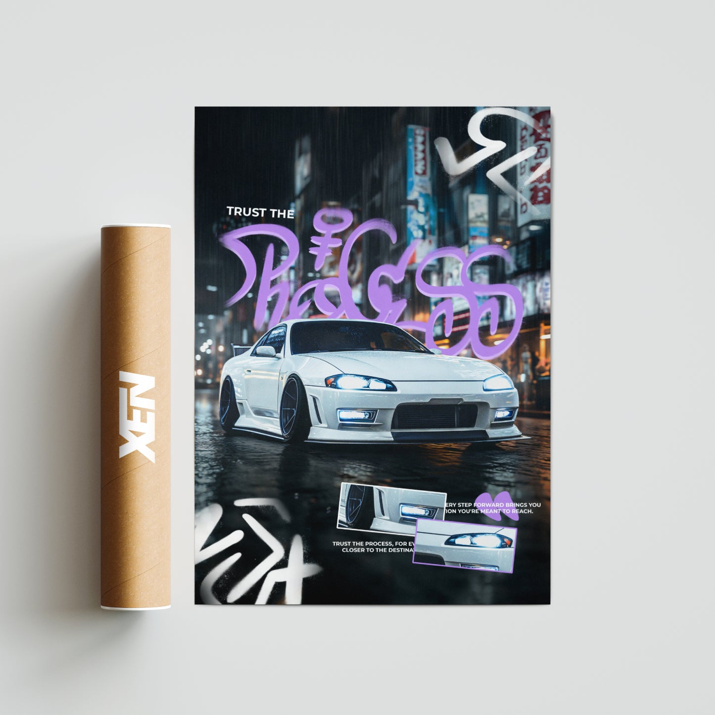 Plakat Nissan Silvia S15 - "Process"