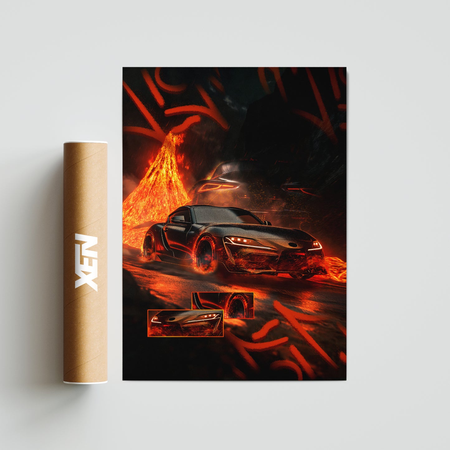 Plakat Toyota Supra MK4