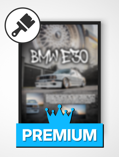 Plakat z Wybranym Samochodem "Zdjęcie" PREMIUM