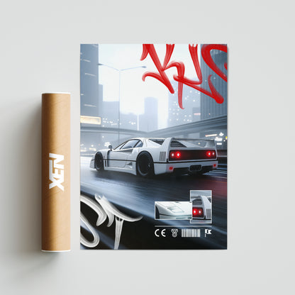 Plakat Ferrari F40