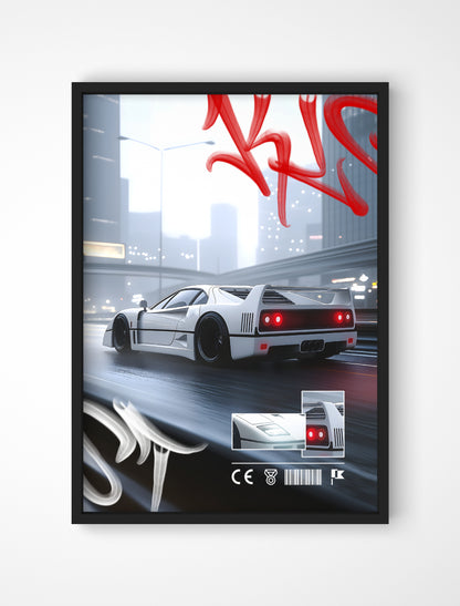 Plakat Ferrari F40
