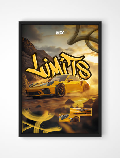 Plakat Porsche 911 GT3 RS - "Limits"