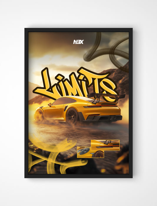 Plakat Porsche 911 GT3 RS Tył - "Limits"