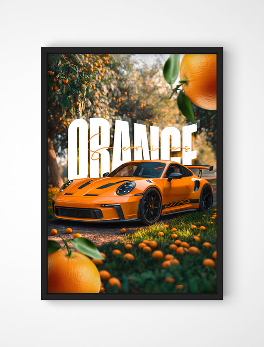 Plakat Porsche 911 GT3 RS - "Orange"