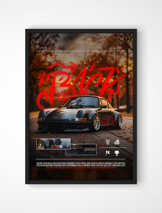 Plakat Porsche 911 - "Back"